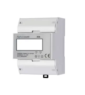 DIN rail meter  A3b, 1-T, 3x230/400V, 0.5-10(100) A, without MID