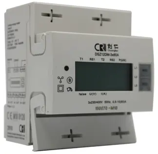 DSZ12DM DIN rail meter 3x230/400V, 10(80)A, Mbus, MID, 2-tar