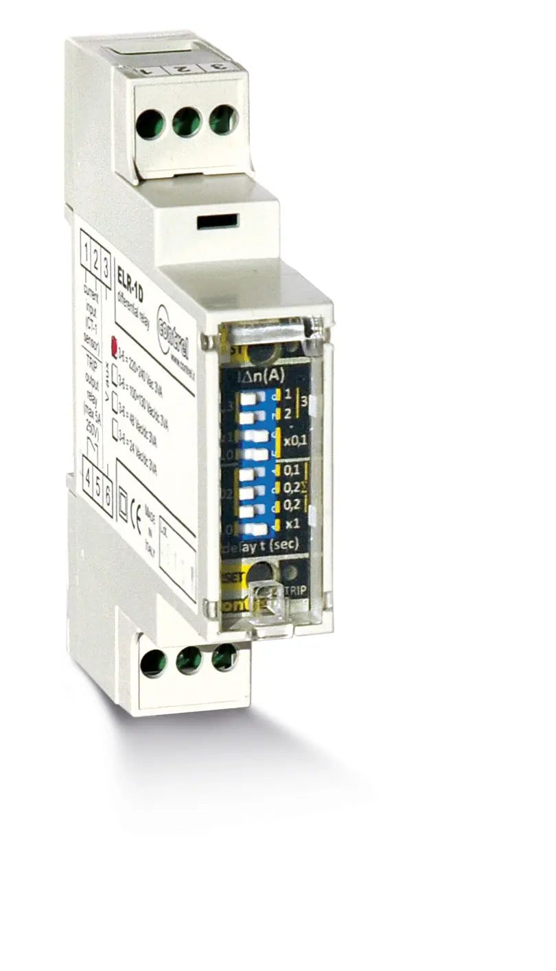 Leakage current "A" relay ELR-1D, 0,030...30 A / 0,02...5 s