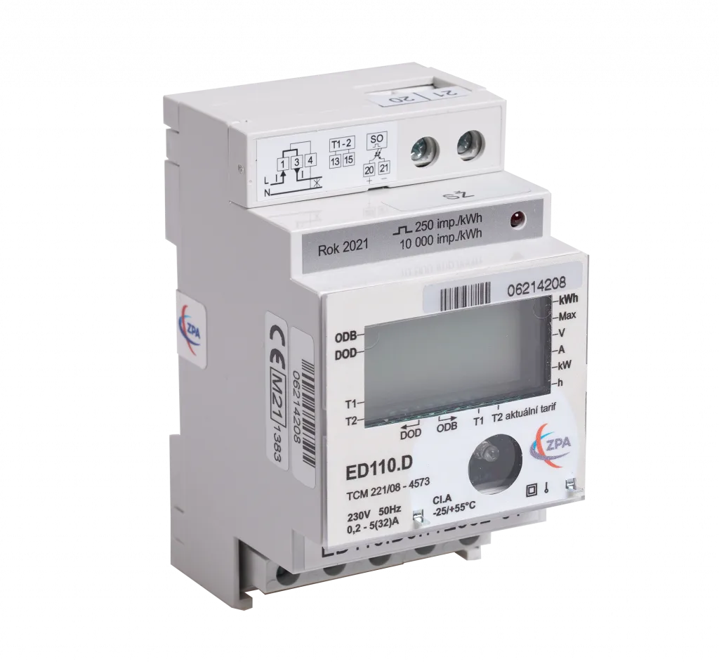 DIN rail meter  ED110.D0, 5-32A, 230V, 2T, MID