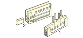 Insulating end stop AUXIGAINE-le, 20 pcs