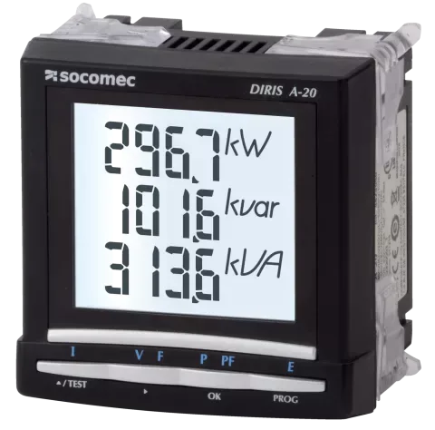 Multifunktsionaalne mõõteseade DIRIS A-20, 110–400 V AC / 120–350 V DC