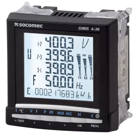 Multifunktsionaalne mõõteseade DIRIS A-30, 110–400 V AC / 120–350 V DC