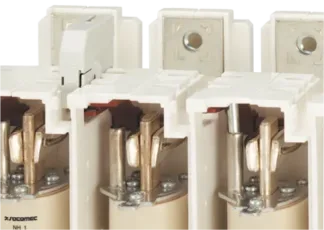 Fuse operation indicator with 1 NO/NC auxiliary contact for FUSERBLOC 2 × 400 A