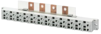 DISTRIBUTION BLOCK ROW TYPE WITHOUT CONNECTORS 4 POLES 250 A