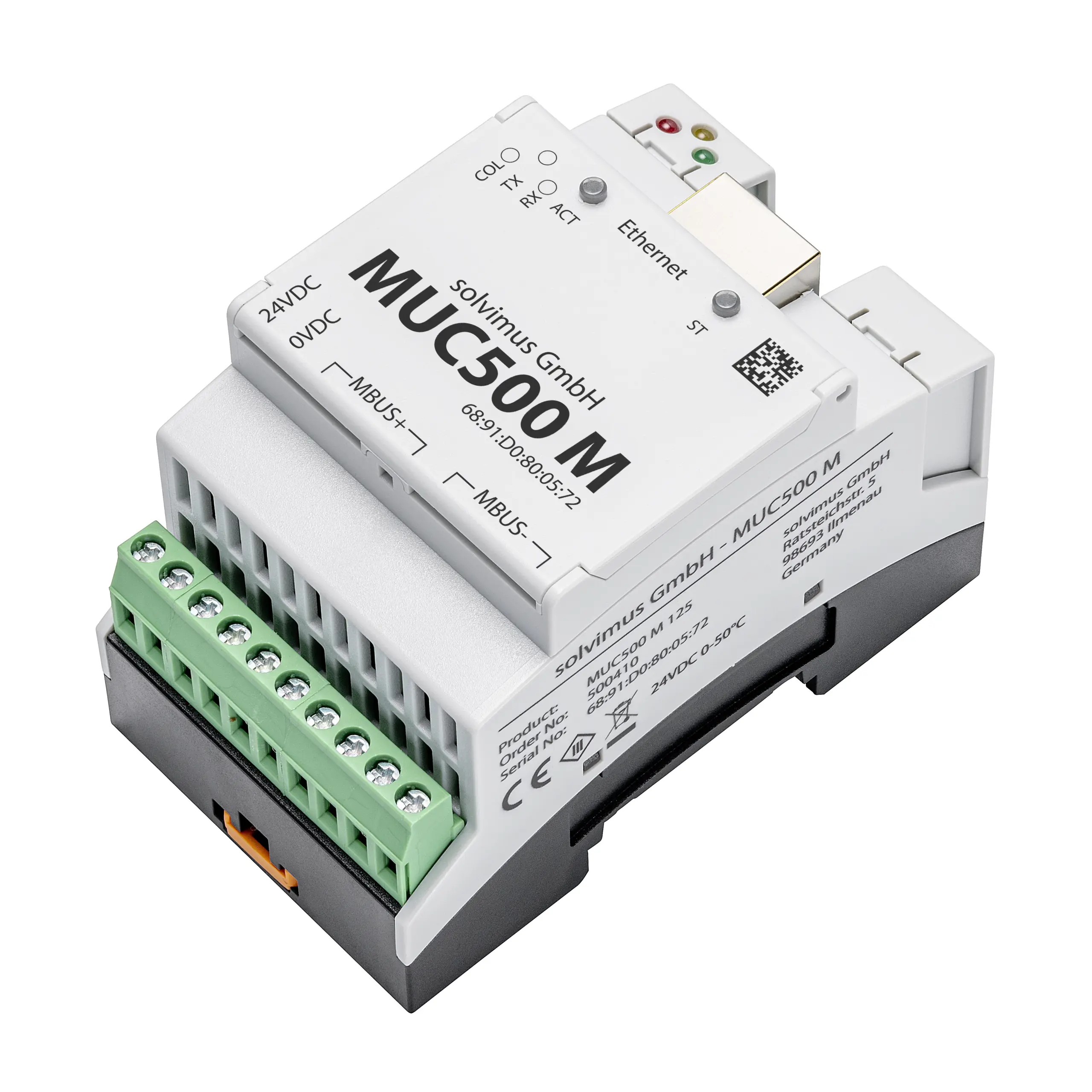 MUC500 M 500 m-bus andmelogger, 500 arvestid, RJ45, 24Vdc - Pilt 4