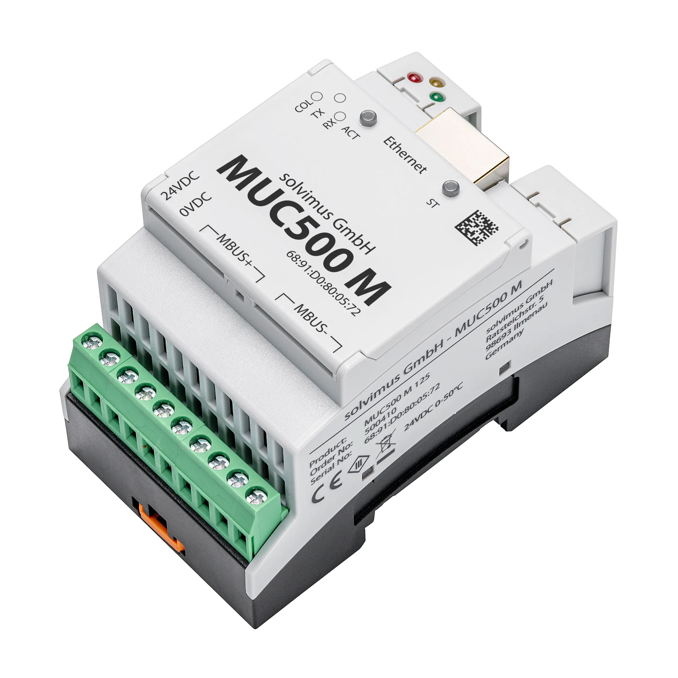 MUC500 M 500 m-bus andmelogger, 500 arvestid, RJ45, 24Vdc - Pilt 2