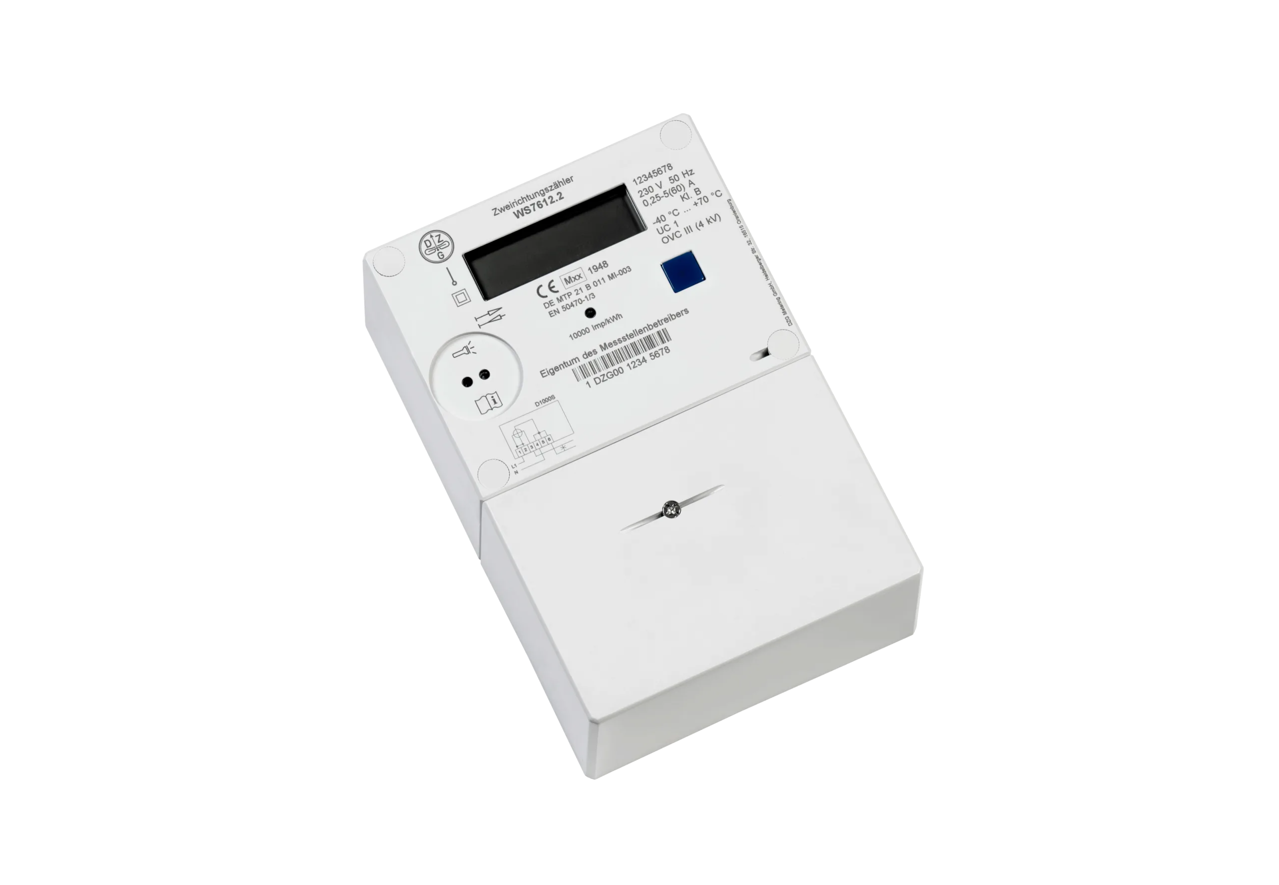 WS7612.2V 230V, 5/60A, 2-T (V-PK), +A/-A, MID, lisandmooduli võimalus