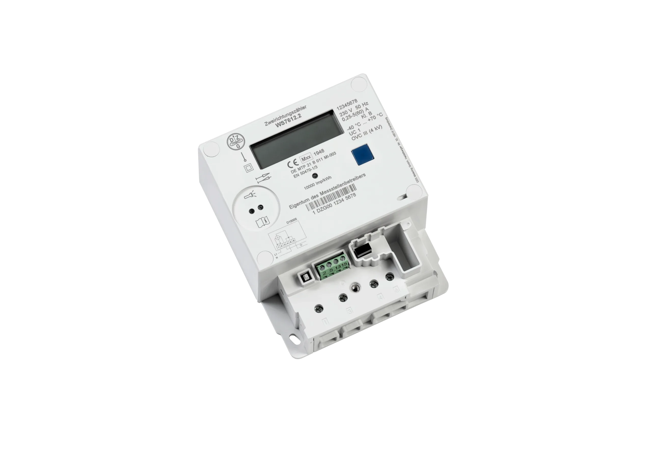 WS7612.2V 230V, 5/60A, 2-T (V-PK), +A/-A, MID, lisandmooduli võimalus - Pilt 2