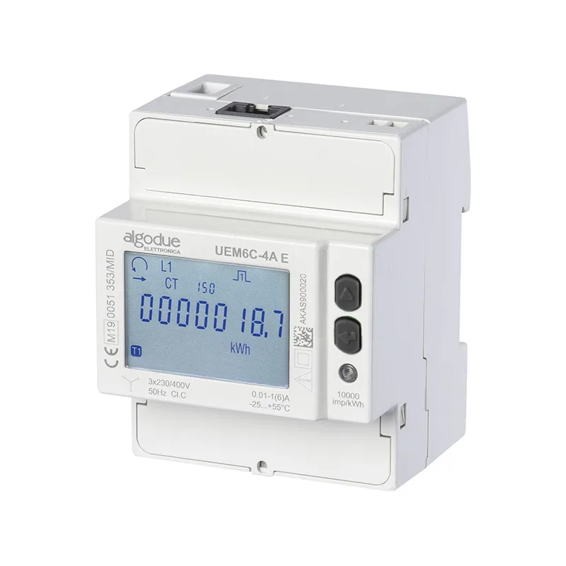 UEM6C-A E | 6 A, 3-faasiline, 3–4-juhtmeline, 3×230/400V, 50Hz, Ethernet, MID / 1 tariif