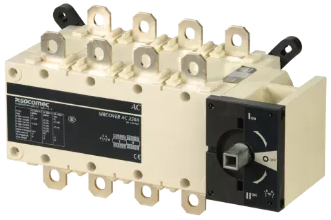 Changeover switch SIRCOVER 400A, 4P, I-0-II