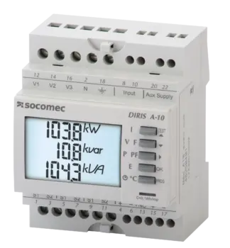 DIRIS A-10, din-rail multimeter, Modbus RTU, 2-T
