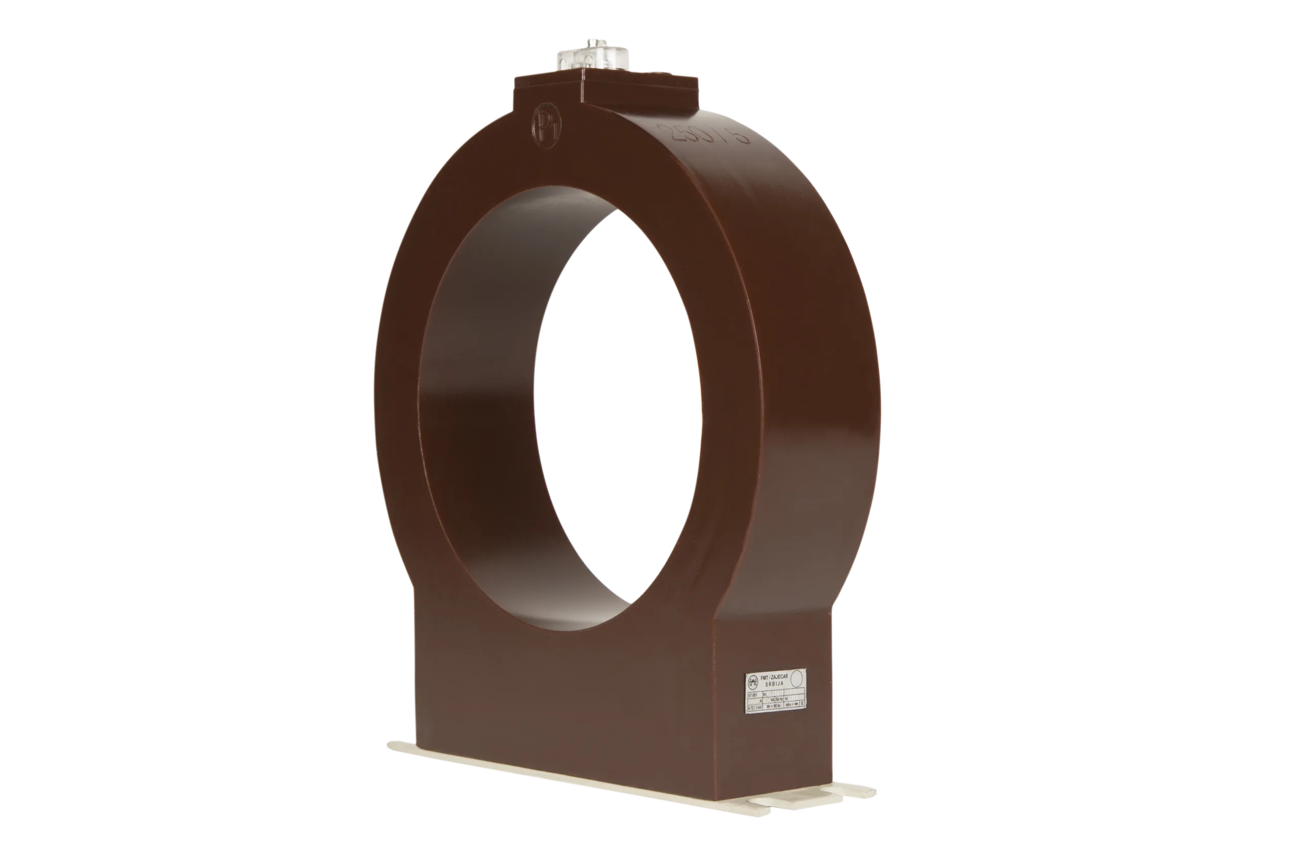Indoor installation current transformer ST 081-2.5; 0,72/3 kV; 100/1 A; 5 VA; class 10P10; Ith = 80 In; ava Ø 200 mm; H = 54 mm